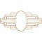 Ekena Millwork Elizabeth Wood Fretwork Pierced Ceiling Medallion, Alder, 40"W x 20"H x 11"IW x 19"IH x 3/8"T CMWP40X20X0375EBAL - alternate 1